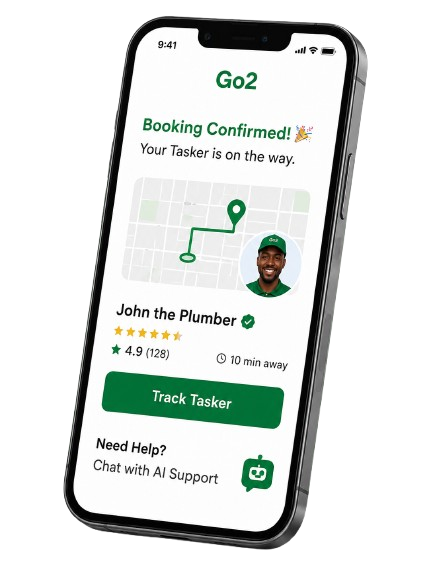 Go2 app booking confirmation